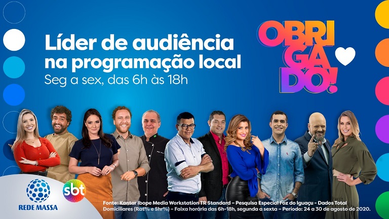 Foz do Iguaçu: SBT derrota a Globo e comemora 12 horas de liderança no Ibope
