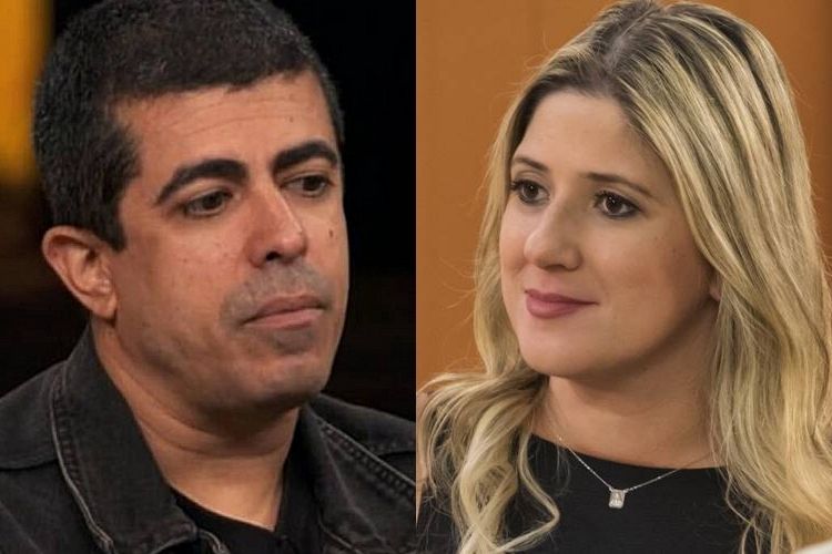 Marcius Melhem encurralou Dani Calabresa na saída do banheiro, forçou beijos e colocou o pênis para fora da calça