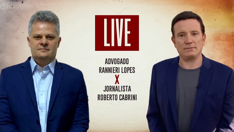 Advogado Rannieri Lopes entrevista o jornalista Roberto Cabrini
