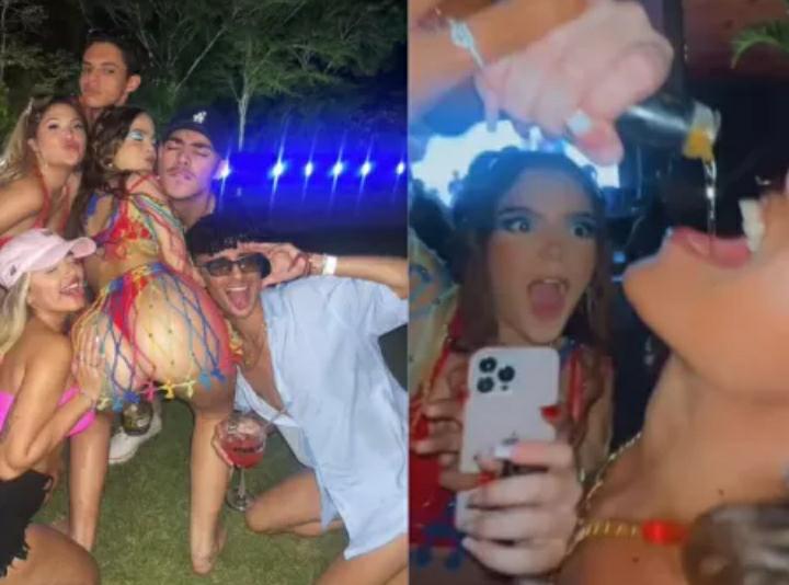 Com look ousado, Mel Maia celebra aniversário de 18 anos com festão; veja fotos