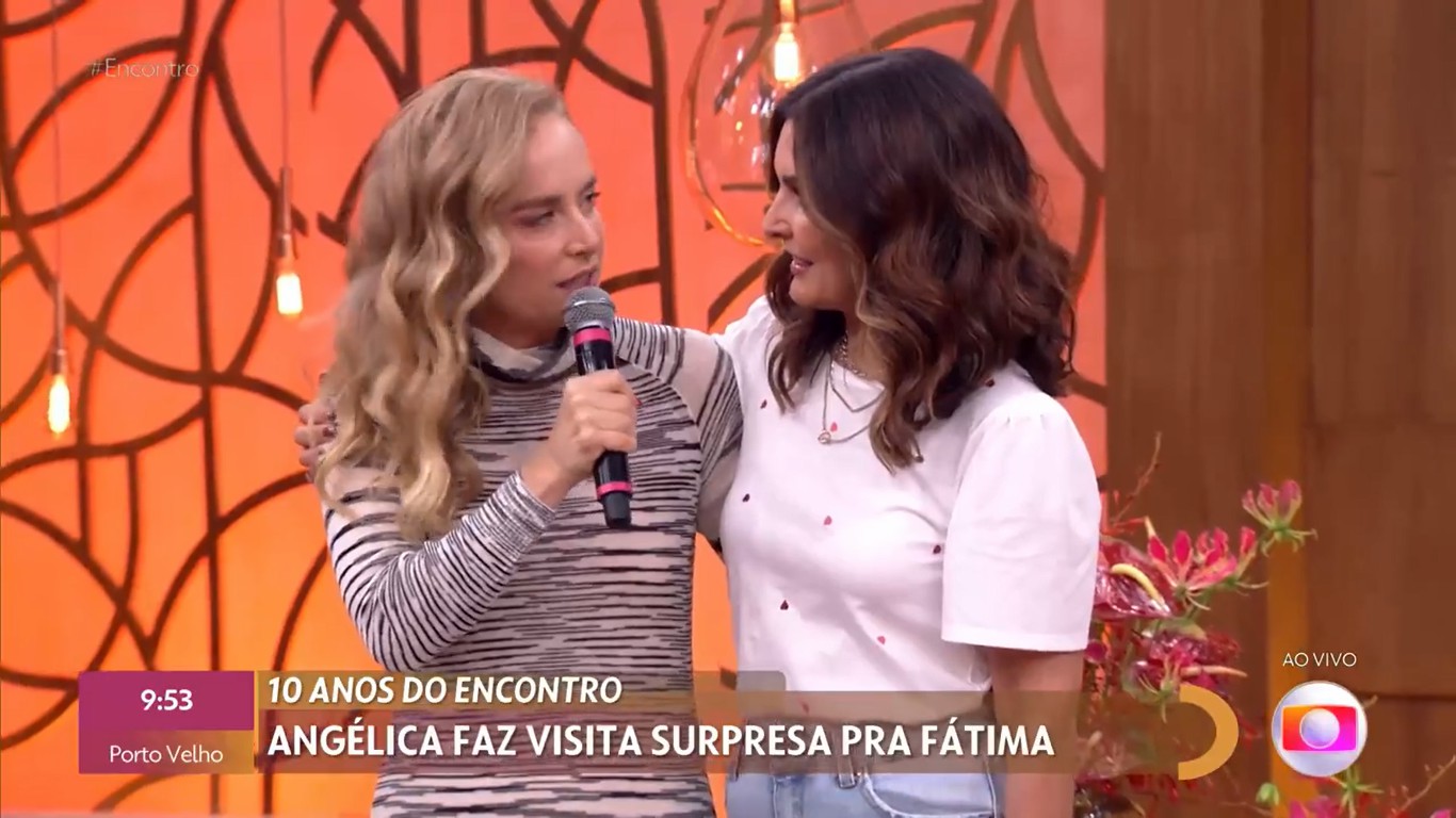 Angélica volta à TV Globo para comemoração