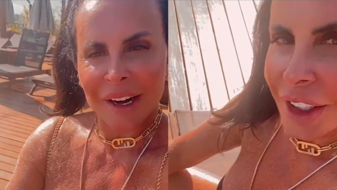 Gretchen é criticada por peito peludo e rebate: “São o meu charme”
