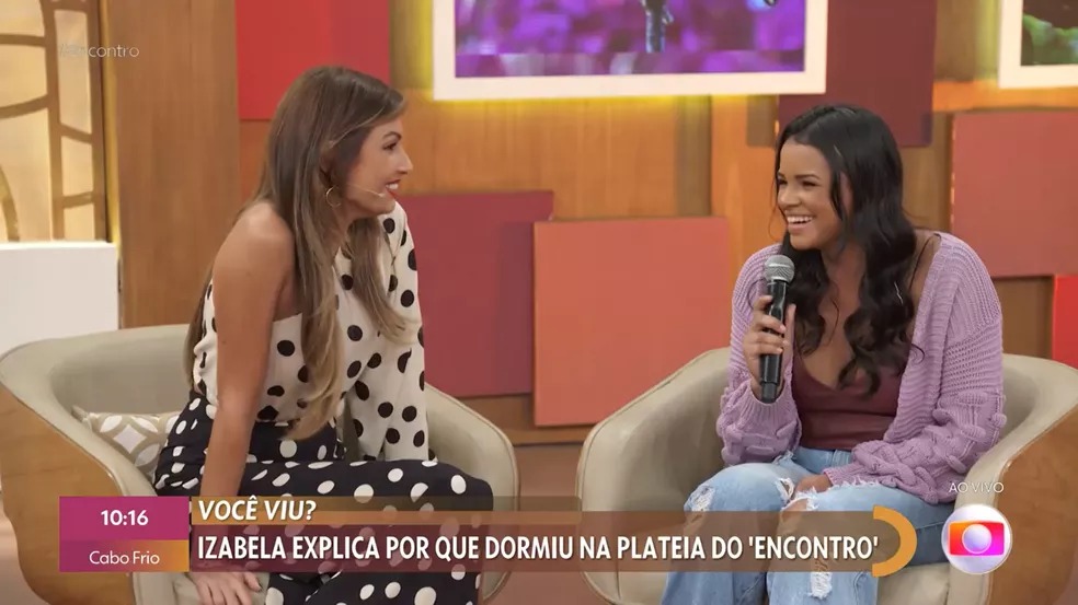 Após “Encontro com Sono”, convidada volta ao programa de Patrícia Poeta e explica motivo do cochilo