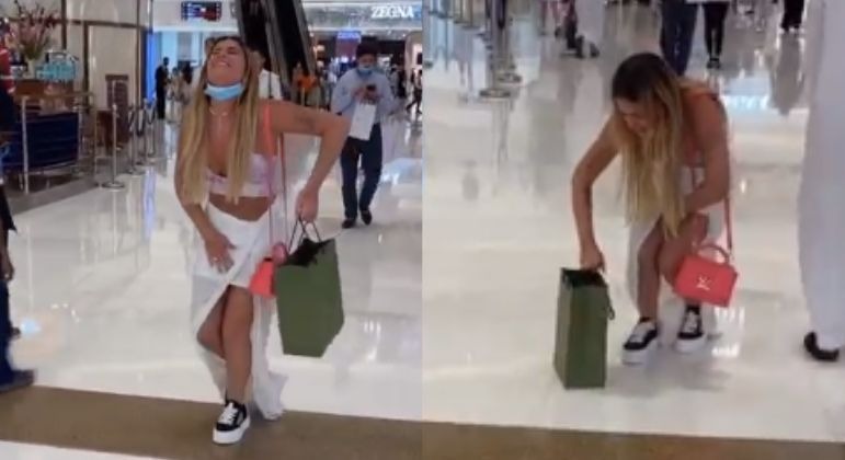 Viih Tube faz xixi na roupa ao fazer compras em shopping: “Vai logo no banheiro”