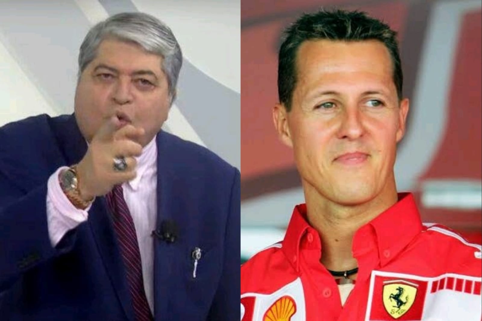 Datena quase “mata” Schumacher, se irrita com produção e web reage: “Fonte: vozes da minha cabeça”