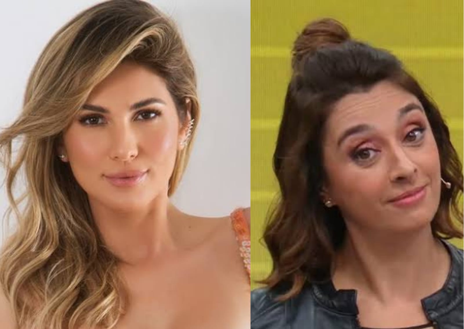 Catia Fonseca revela motivo da saída de Lívia Andrade da Band e ela rebate: “Não disse”