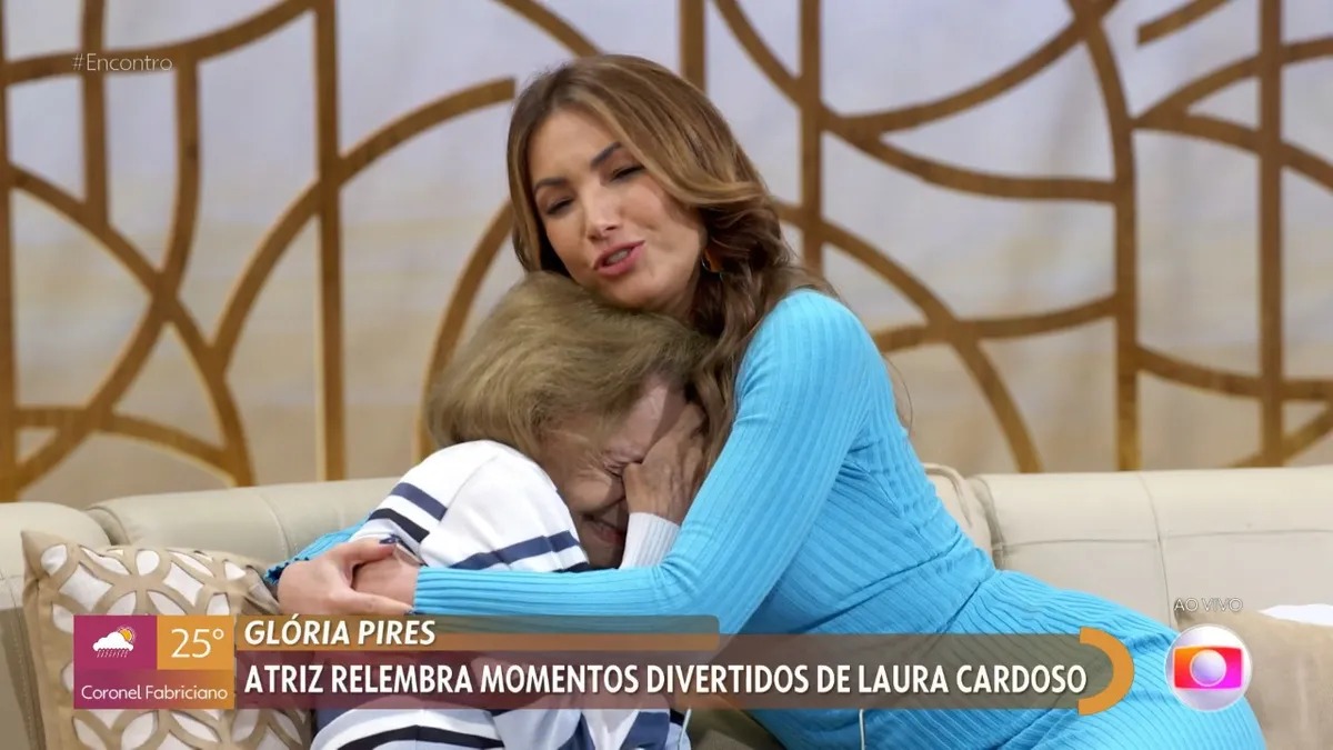 Aos 95 anos, Laura Cardoso vai às lágrimas no “Encontro”: “Receba esse abraço”