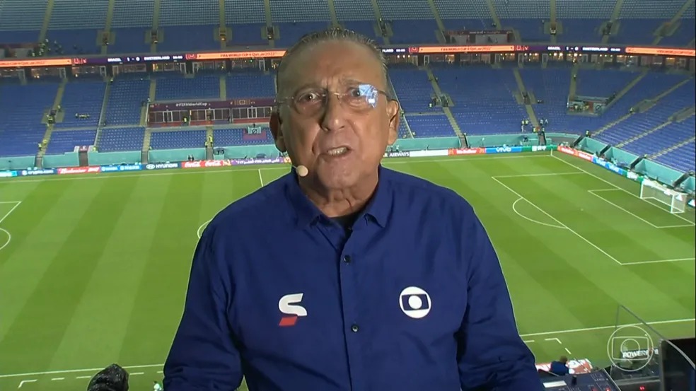 Prévia: Galvão Bueno narra seu 50º jogo da seleção em Copas do Mundo e TV Globo cresce 257% no PNT
