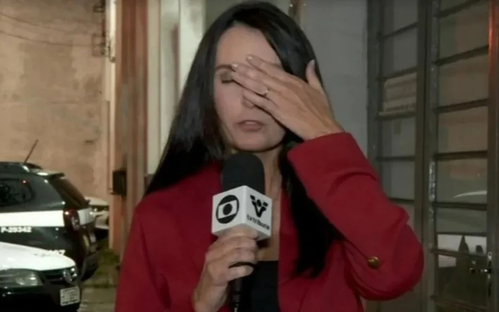 Repórter da TV Globo desmaia, ao vivo, e preocupa os telespectadores; assista