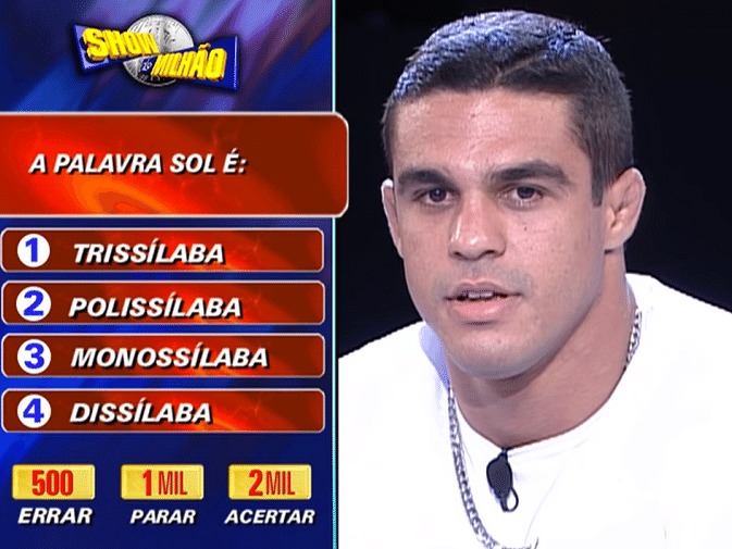 Vitor Belfort errando pergunta no “Show do Milhão” viraliza após o lutador cair em fake news