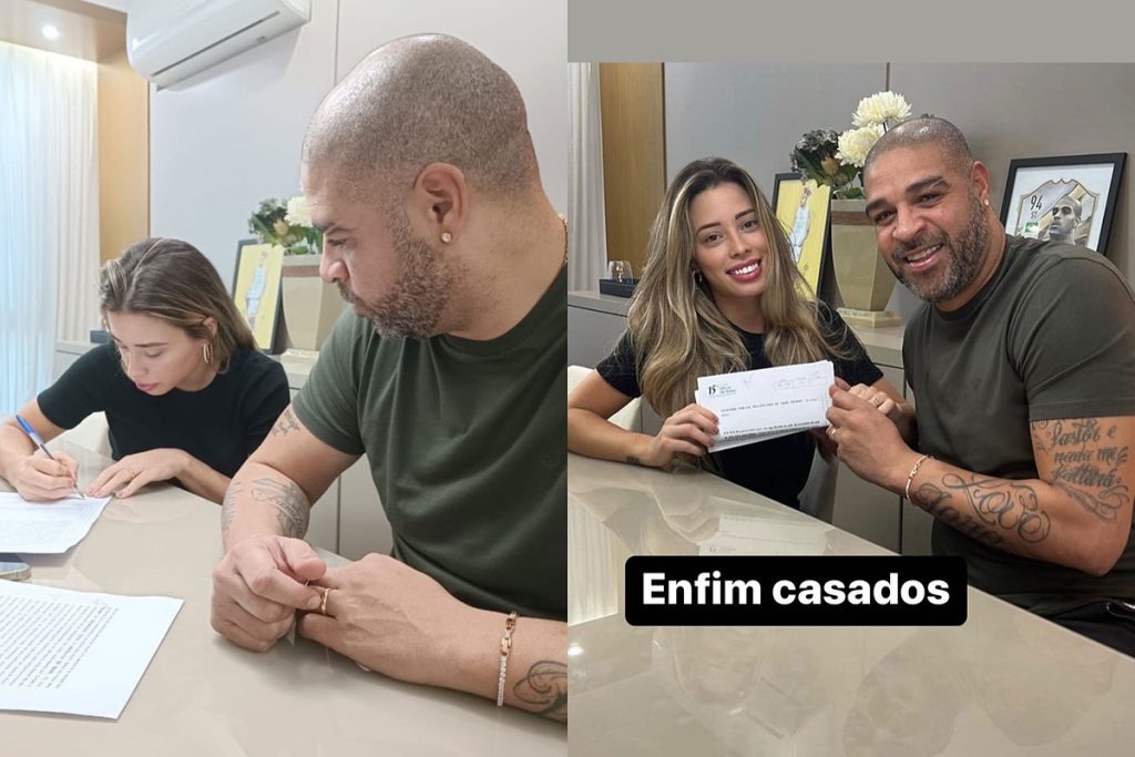 Após 24 dias casados, Adriano Imperador e Micaela Mesquita se separam