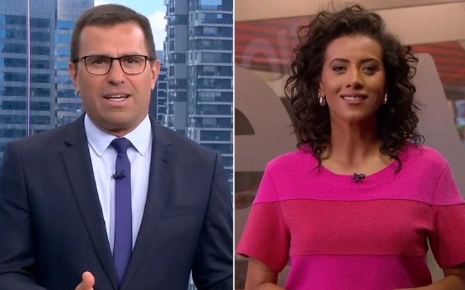 Aline Midlej e Rodrigo Bocardi são os novos apresentadores da transmissão do carnaval
