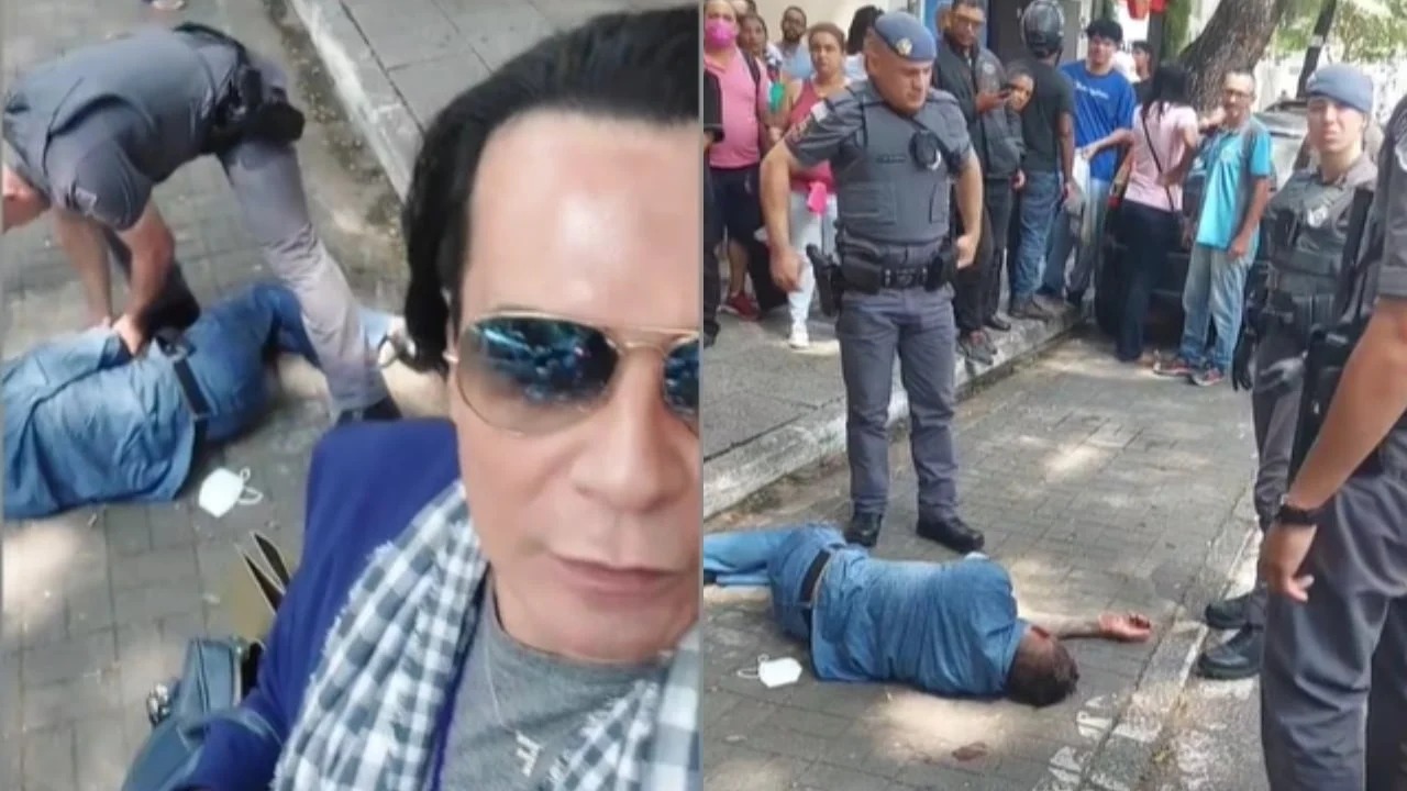 Fábio Arruda é assaltado e grava o bandido sendo preso: “A polícia funciona mesmo”