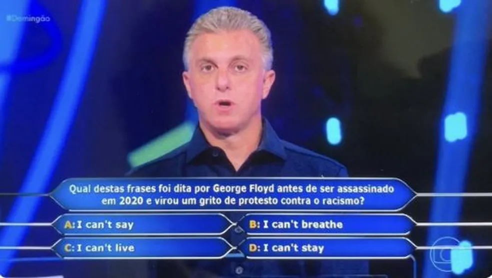 Após pergunta polêmica no “Domingão”, Luciano Huck se pronuncia e culpa TV Globo: “Não tenho acesso”