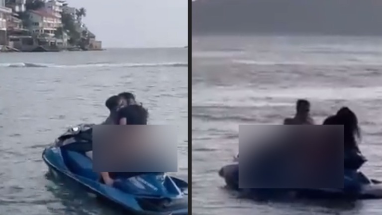 Em alto mar, musa do OnlyFans é flagrada fazendo sexo em jet-ski