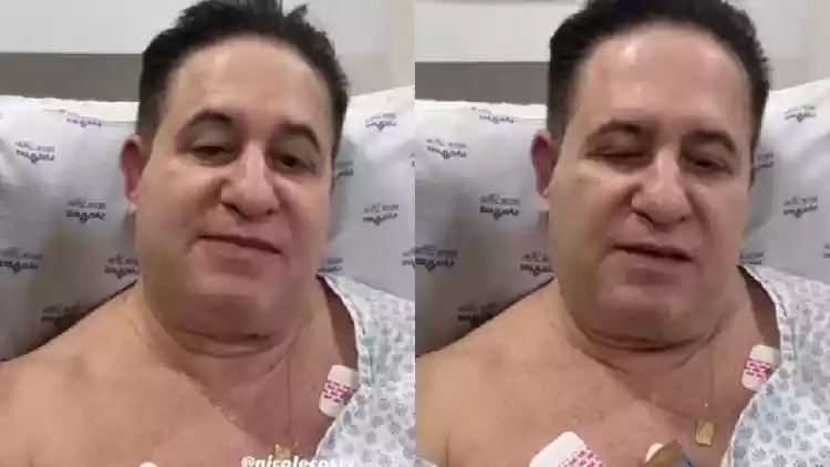Marrone é internado e grava vídeo em hospital: “Muita queimação”