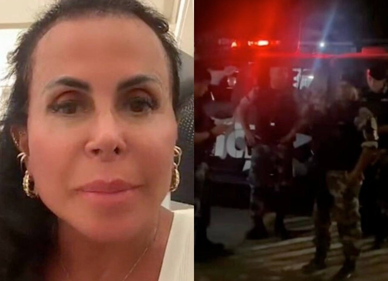 Gretchen se envolve em discussão com policiais e afirma que foi ameaçada