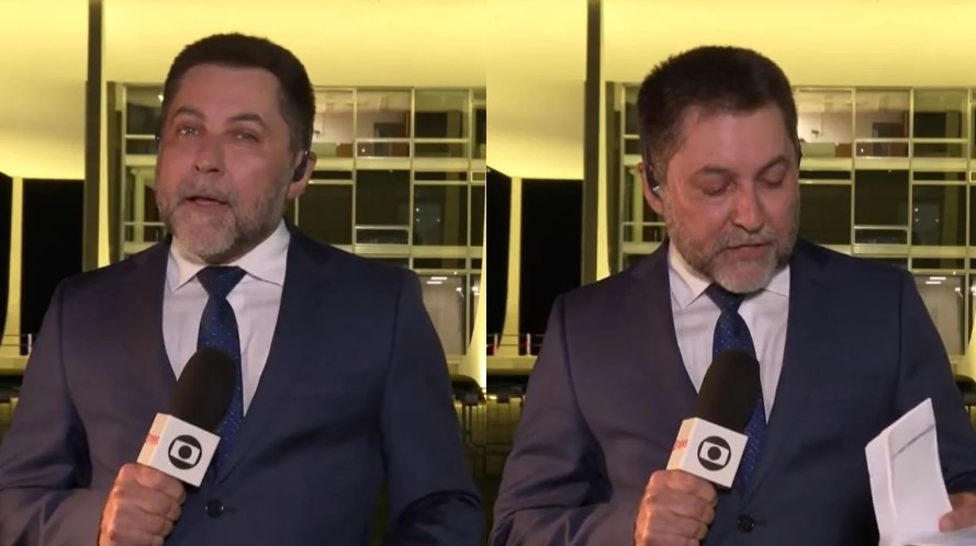 Repórter do “Jornal Nacional” vira assunto na web após comportamento