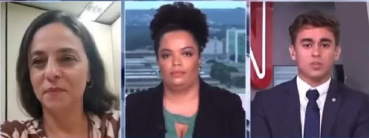 Nikolas Ferreira leva fora de apresentadora, ao vivo, na CNN Brasil; assista