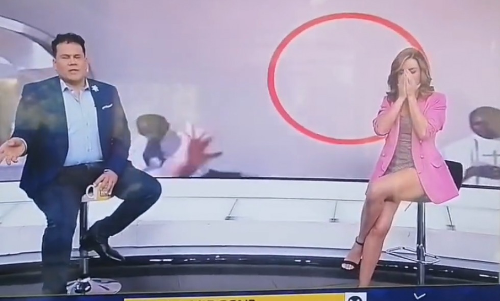 Apresentadora desmaia, ao vivo, durante programa de TV; assista