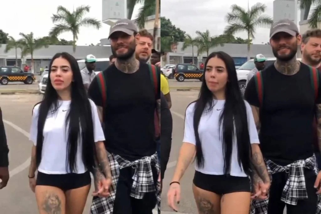 Juntos? Mirella e Lucas Lucco aparecem de mãos dadas