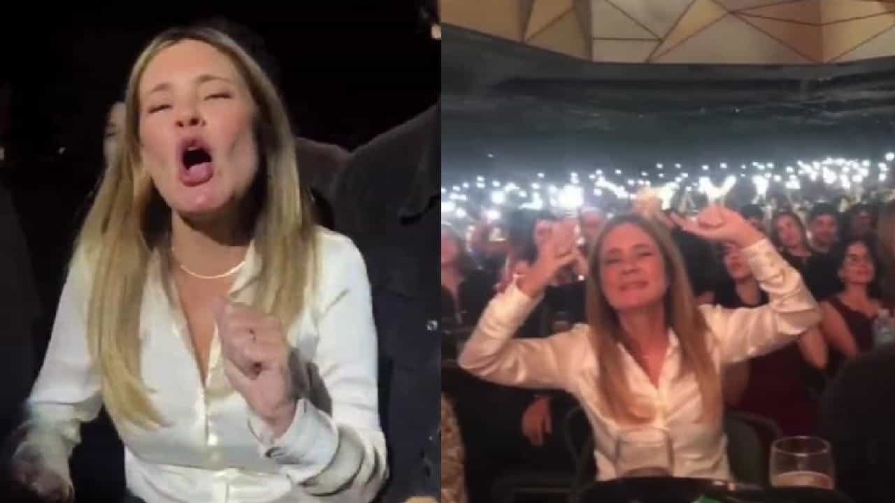 Adriana Esteves é flagrada em show e internautas comparam: “Igual a Carminha”