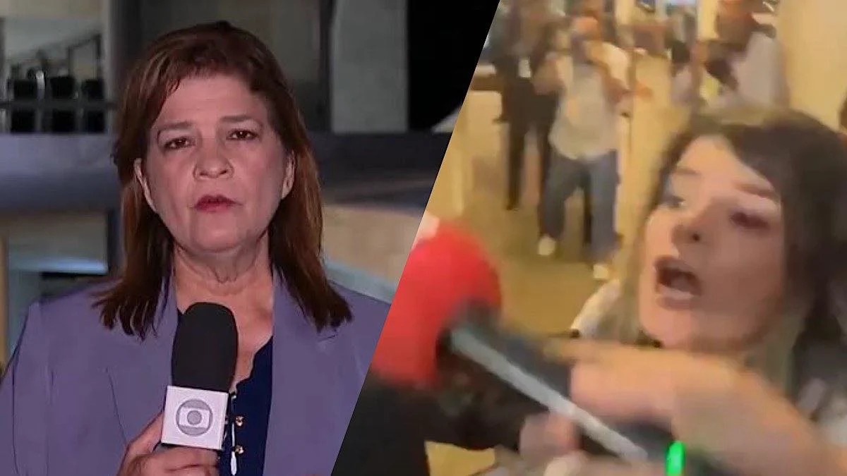 Repórter da TV Globo leva soco no peito durante entrevista a Nicolás Maduro