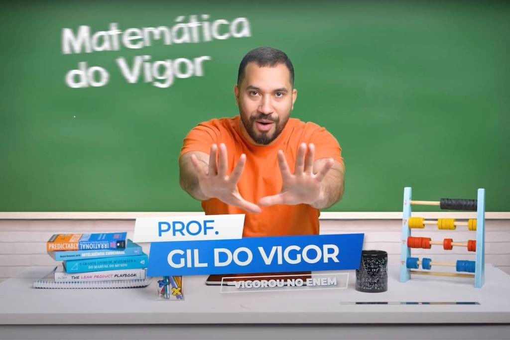 Gil do Vigor anuncia que dará aulas online de matemática para o Enem no Youtube