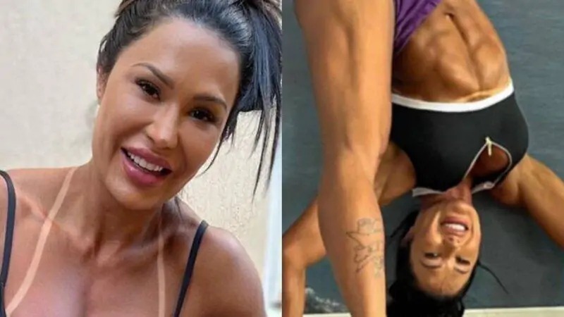 Sem calcinha, short de Gracyanne Barbosa gruda na parte íntima e vídeo gera comentários