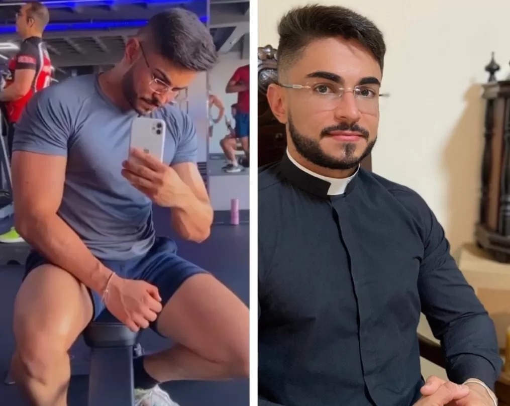 Padre chama atenção pela aparência e internet não perdoa “É pecado?”