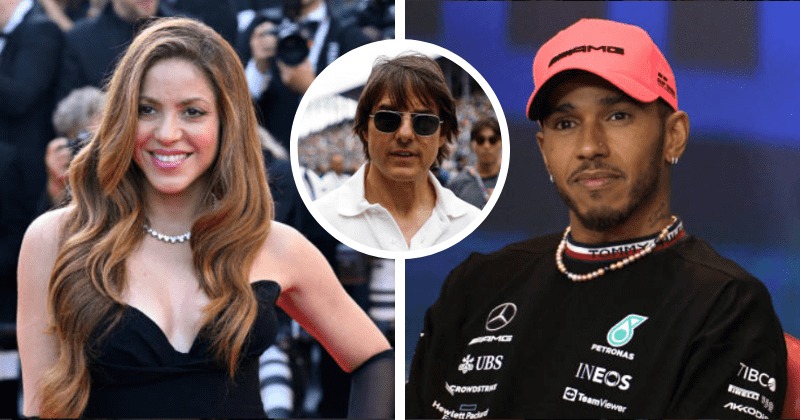 Tom Cruise se interessa por Shakira, dá flores à cantora, e ela sai com Lewis Hamilton