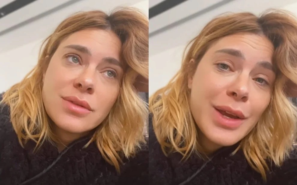Carolina Dieckmann surge com rosto inchado e explica o motivo