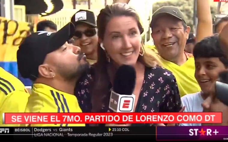 Apresentadora é assediada, ao vivo, e rebate: “Canalha”