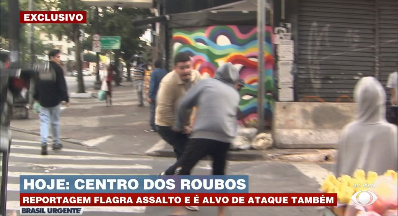 Repórter da Band sofre tentativa de assalto; assista