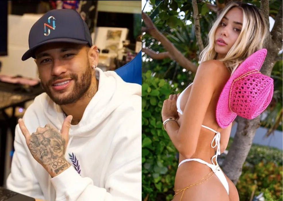 Após pedir perdão por traição, Neymar flerta com modelo americana; veja o print