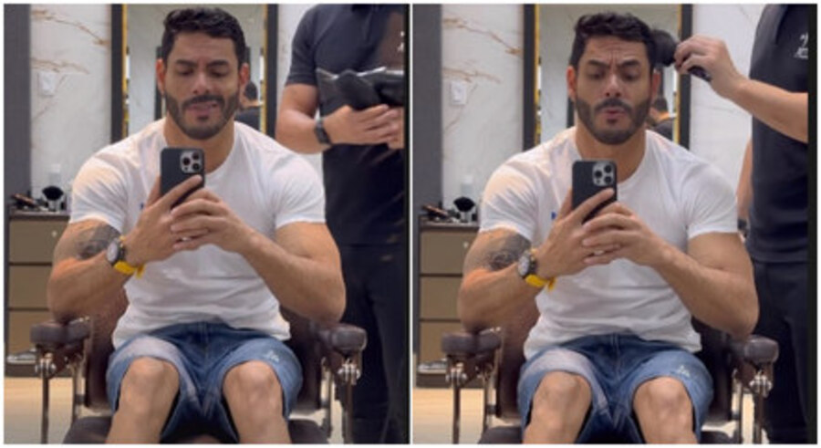 Rodolffo publica foto e suas pernas chamam atenção: “Saracura”