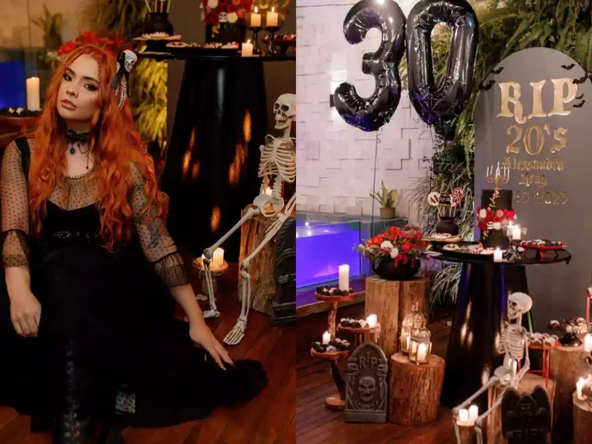 Influencer surpreende ao fazer festa com o tema “funeral”