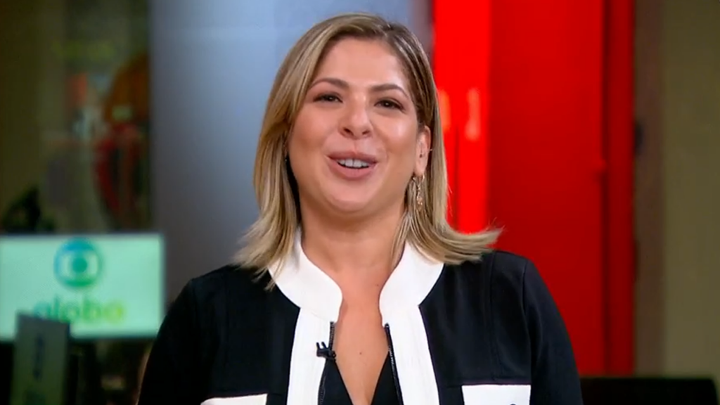 Daniela Lima comete primeira gafe na TV Globo