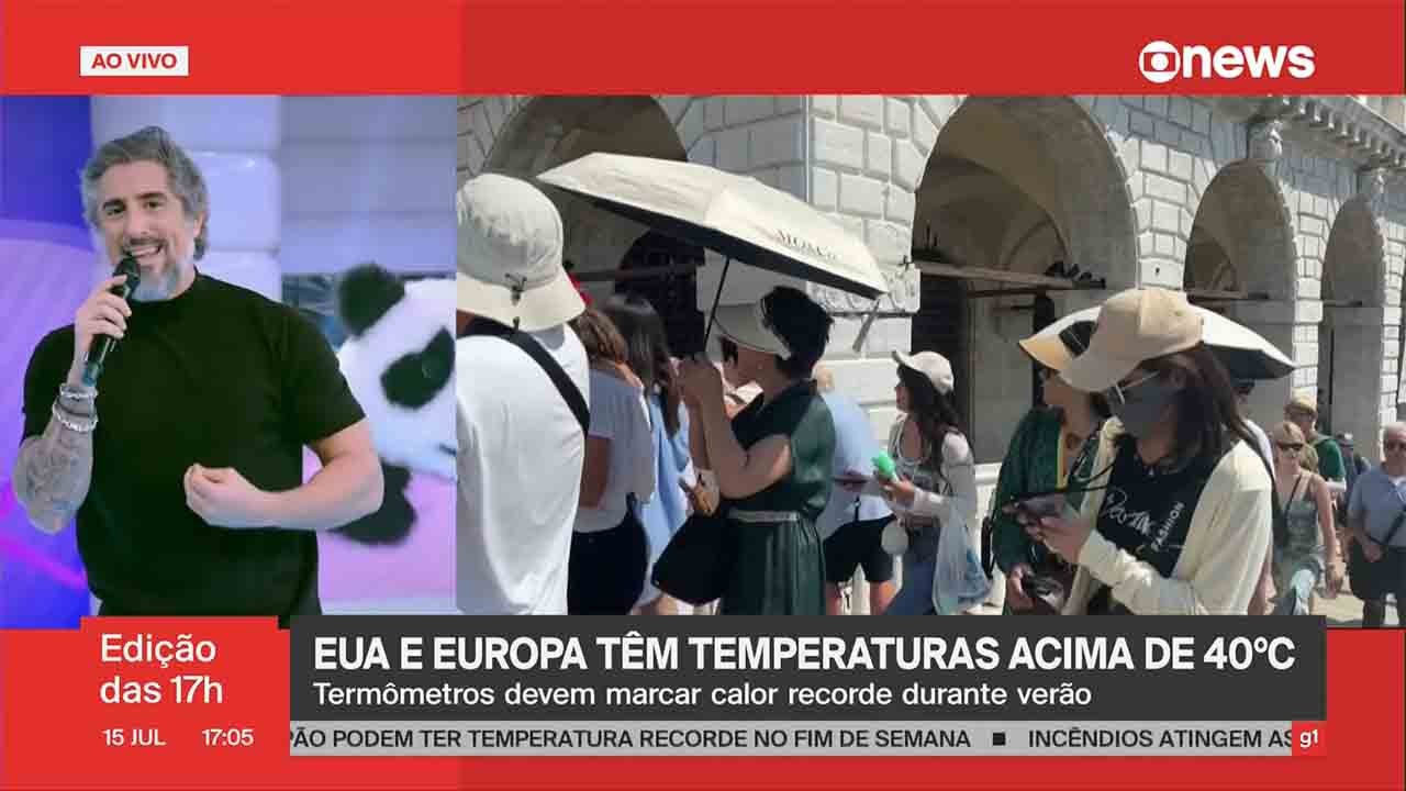 Erro técnico faz Marcos Mion invadir GloboNews