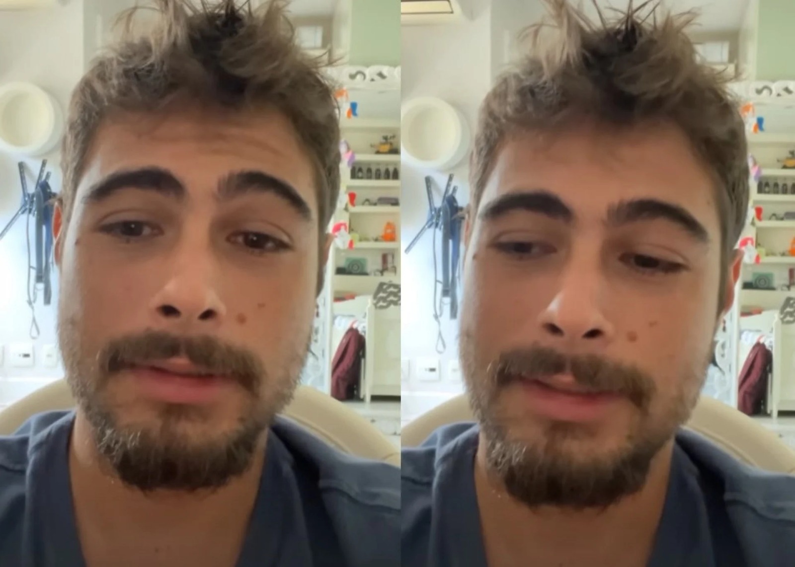 Rafael Vitti sofre acidente e tem corte na cabeça