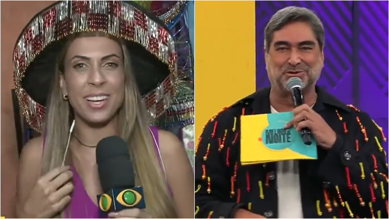 Ao vivo, repórter chama Zeca Camargo de Tadeu Schmidt em programa na Band