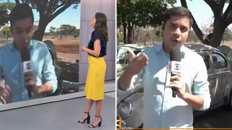 Repórter da TV Globo se confunde e fala obscenidade ao vivo