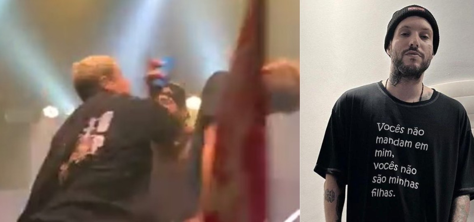 Cantor de hip hop agride fã com socos durante show