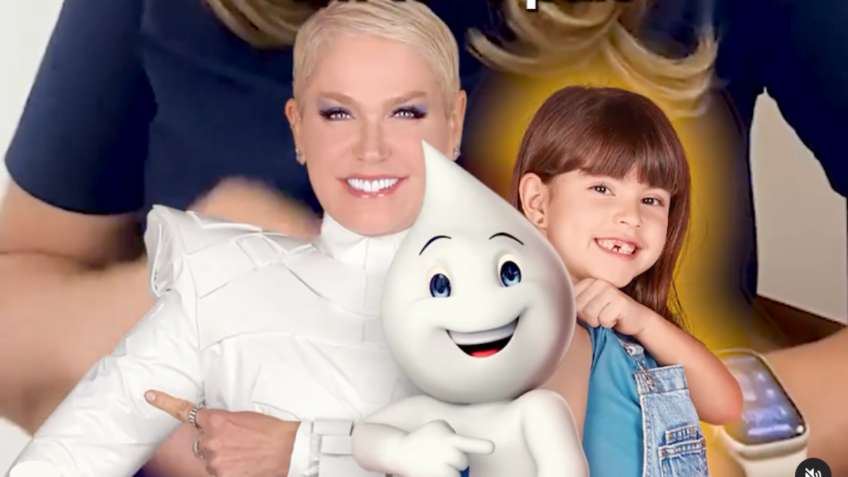 Xuxa Meneghel dá o que falar em campanha com Zé Gotinha