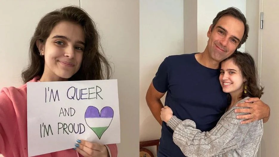 Filha de Tadeu Schmidt deixou faculdade por ser vítima de homofobia