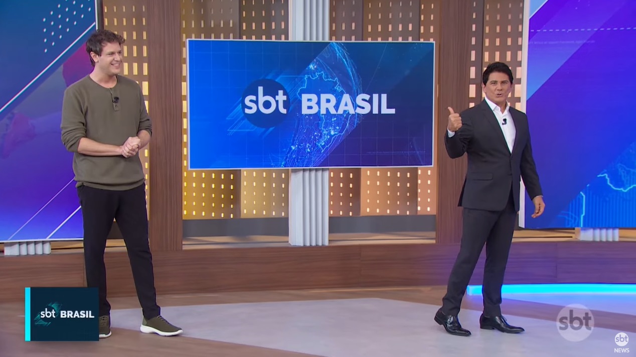 Com Cesar Filho, “SBT Brasil” perde 22% de audiência e fica atrás do “Jornal da Band”