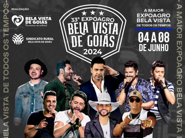 Confira a programação da 33ª Exposição Agropecuária de Bela Vista De Goiás (ExpoAgro 2024)