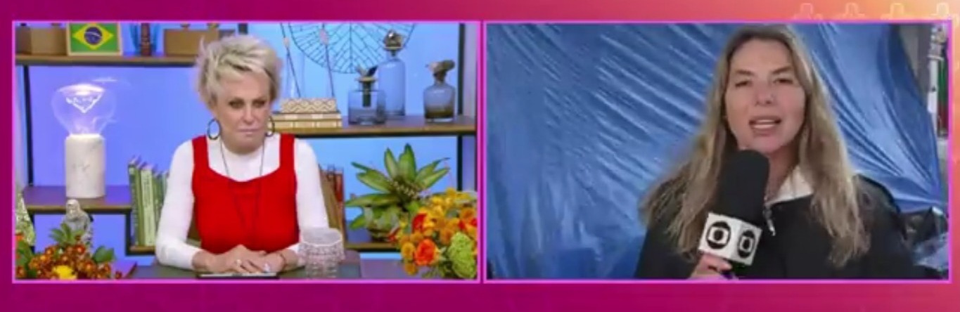 Repórter do “Mais Você” fica nervosa após ser hostilizada no Rio Grande do Sul