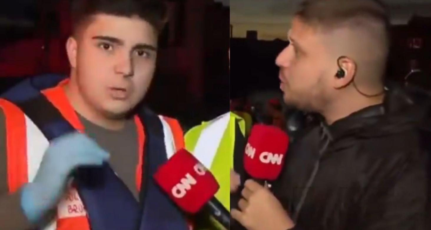 Socorrista tem atitude inusitada e é repreendido por repórter da CNN Brasil