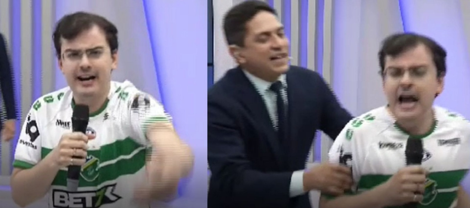 Dudu Camargo é expulso, aos empurrões, de programa ao vivo